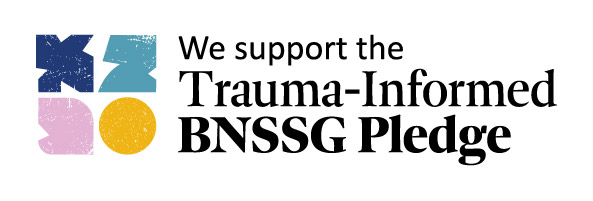 Logo of trauma-informed BNSSG Pledge.